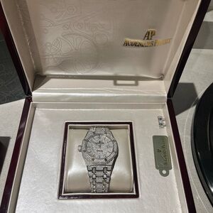 Audemars Piguet Silver Diamond Watch